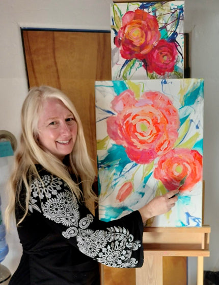 Big Blooms: Floral Painting in Acrylic Class