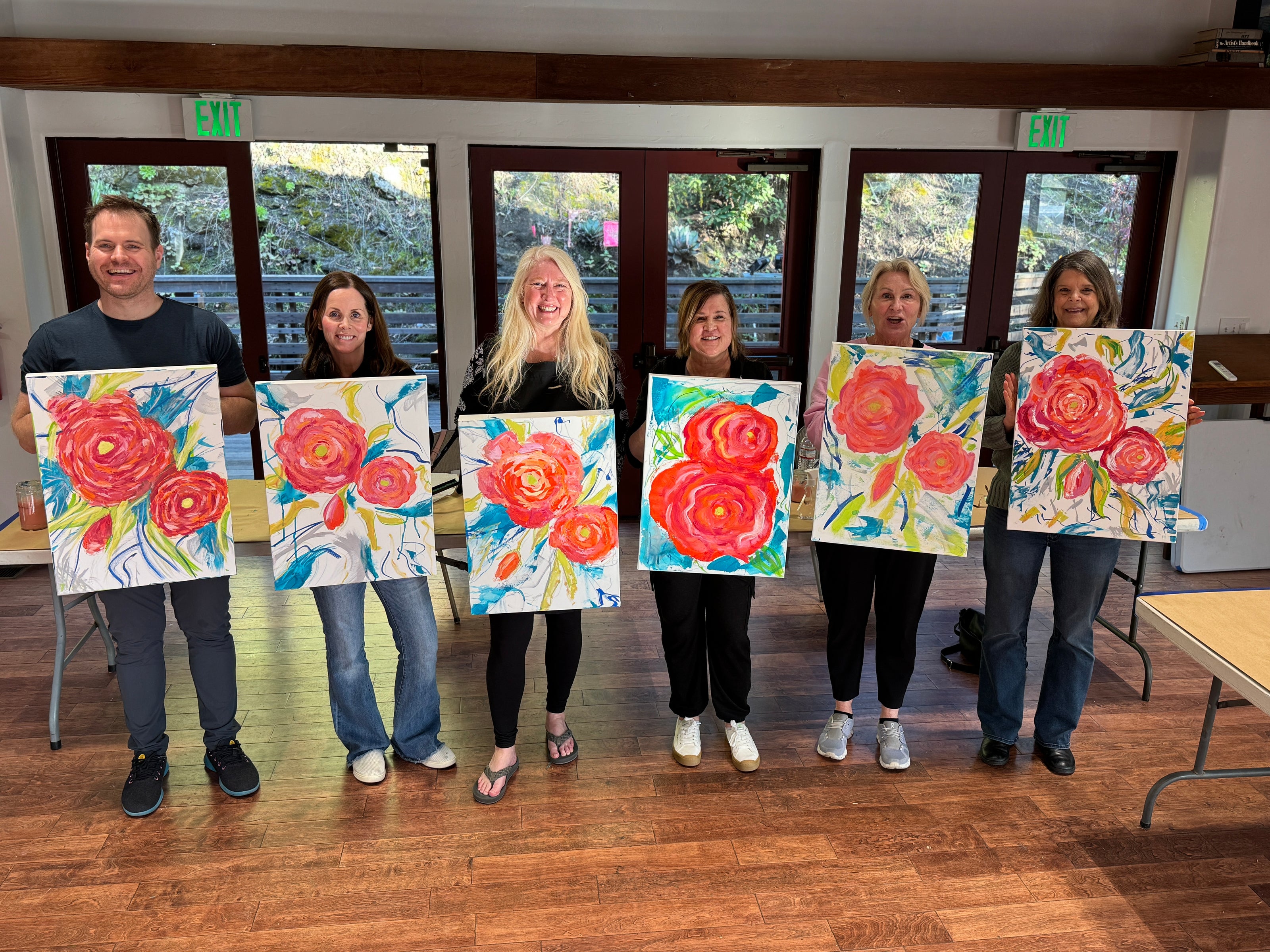 Big Blooms: Floral Painting in Acrylic Class