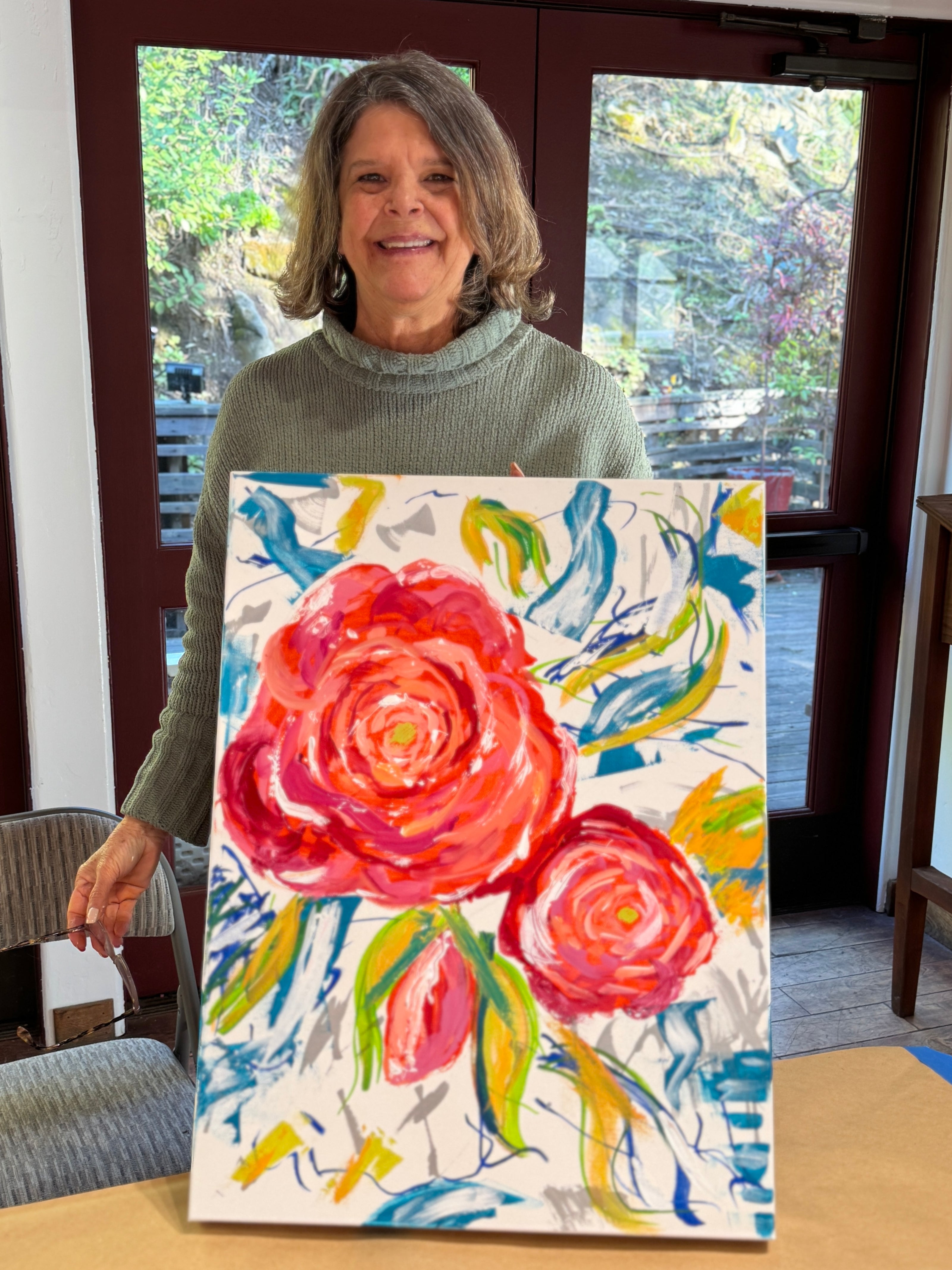 Big Blooms: Floral Painting in Acrylic Class
