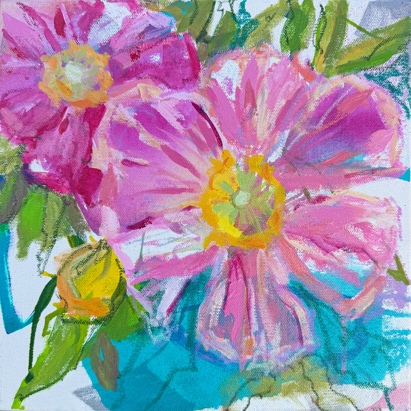 Big Blooms: Floral Painting in Acrylic Class