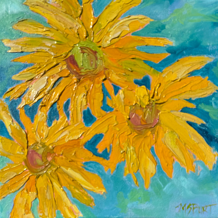 Sunflower Symphony - Floral Painting Series