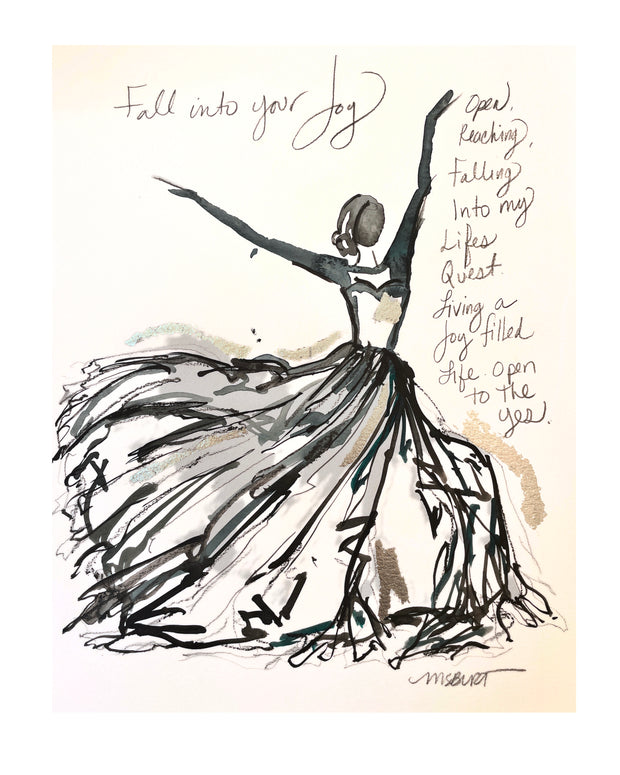 Fall into your Joy - Dancer Painting 1047
