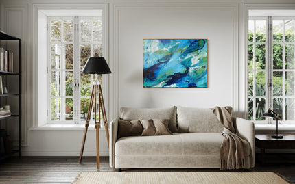 Brushed in Radiance  - Original | Abstract Series- 900