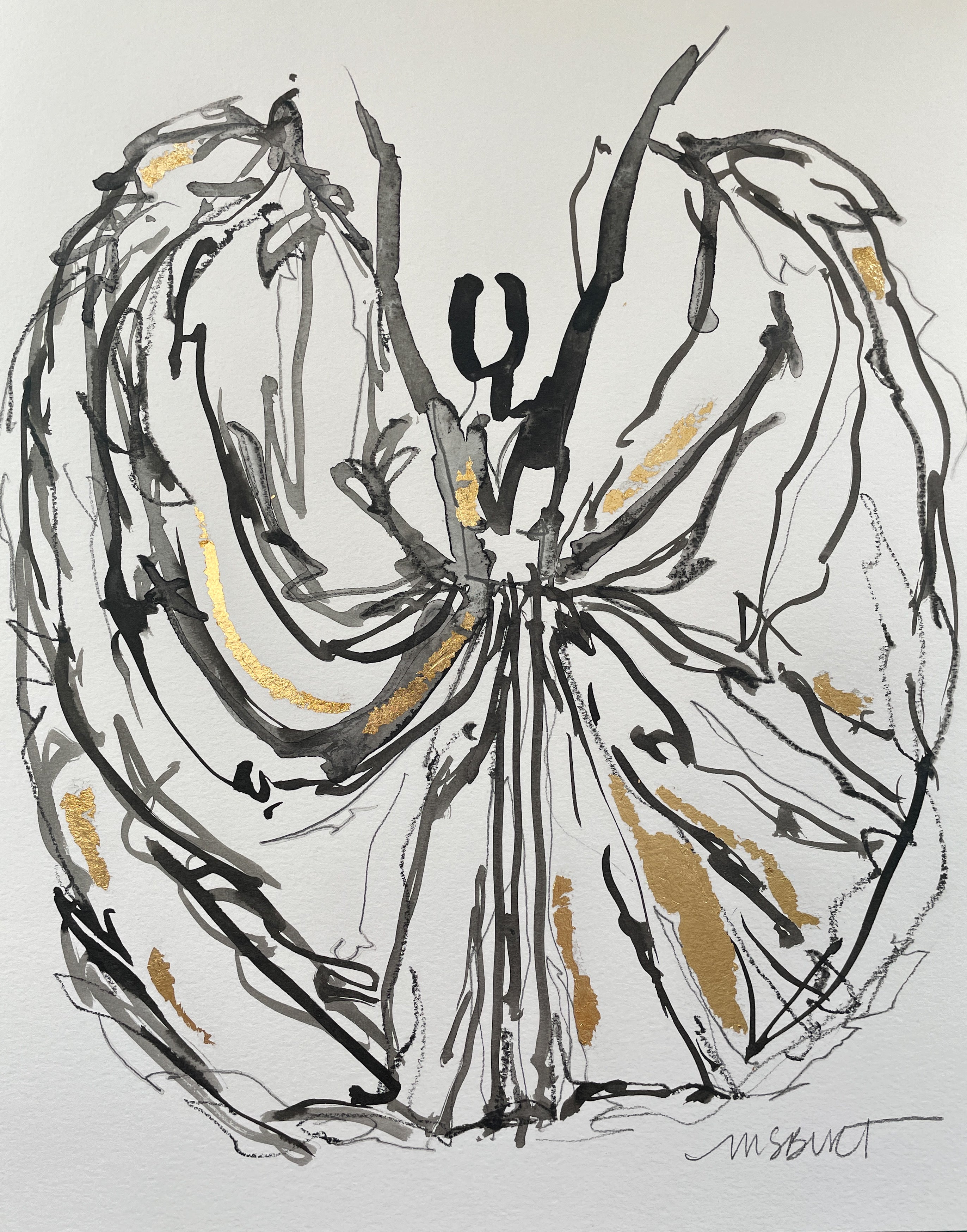 Golden Circle - Dancer Painting 1058