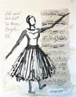 The music played on - Dancer Painting 1053
