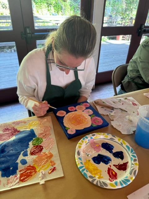 Floral Palette Knife Painting Class