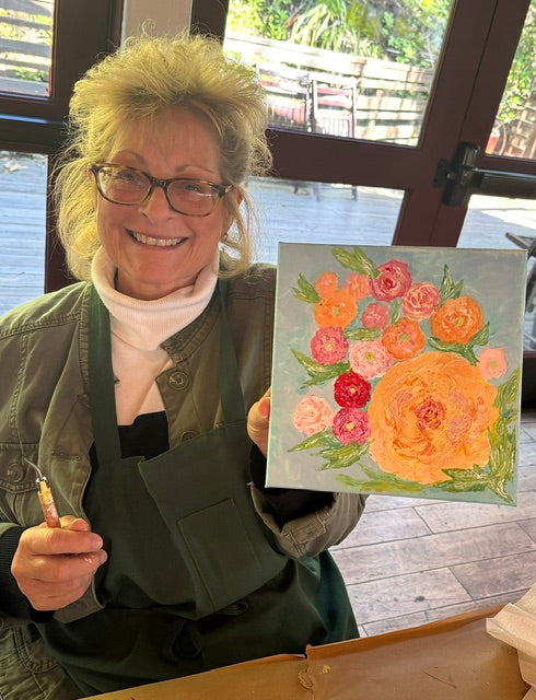 Floral Palette Knife Painting Class