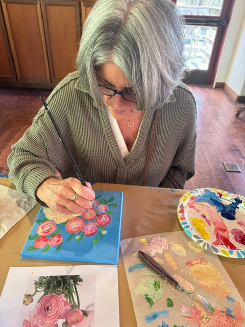 Floral Palette Knife Painting Class