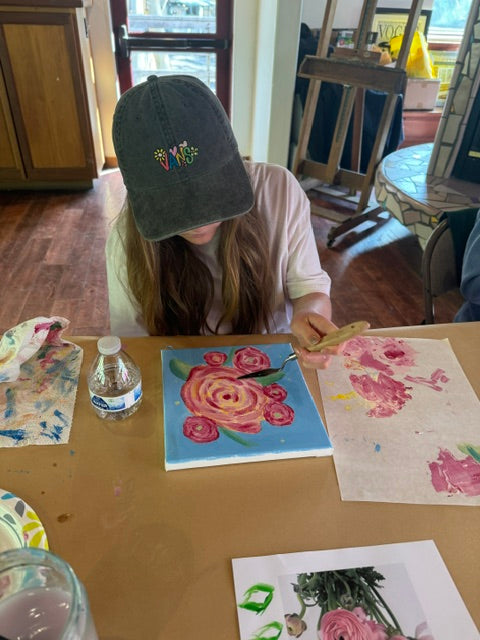 Floral Palette Knife Painting Class