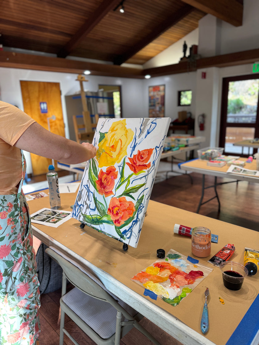 Big Blooms: Floral Painting in Acrylic Class