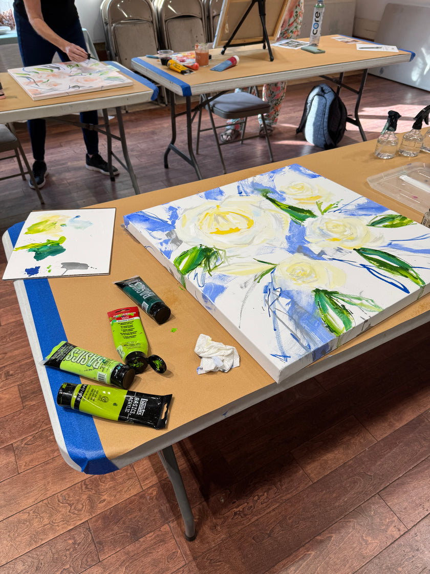 Big Blooms: Floral Painting in Acrylic Class
