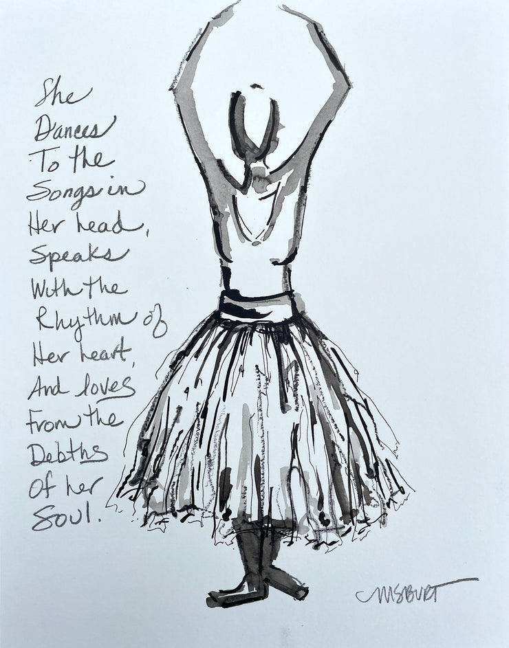 Depths of her Soul - Dancer Painting 1042