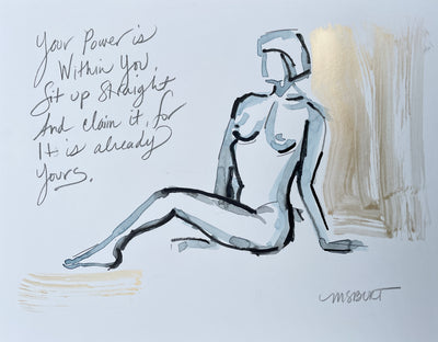Golden seat - In the Nude Series 4
