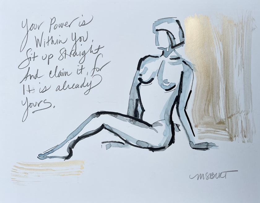 Golden seat - In the Nude Series 4