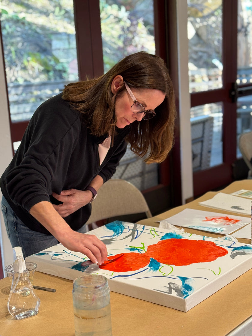 Big Blooms: Floral Painting in Acrylic Class