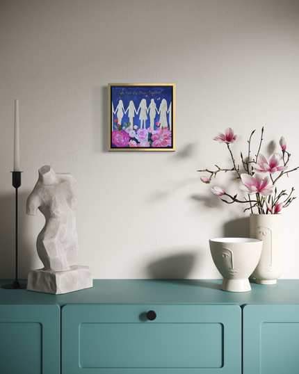 Together - Original painting - Floral and Women Series