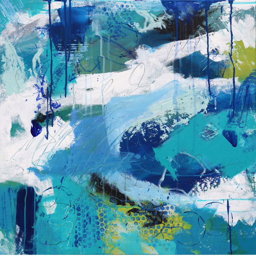 Deep Blue Reverie - Abstract Painting Series 901