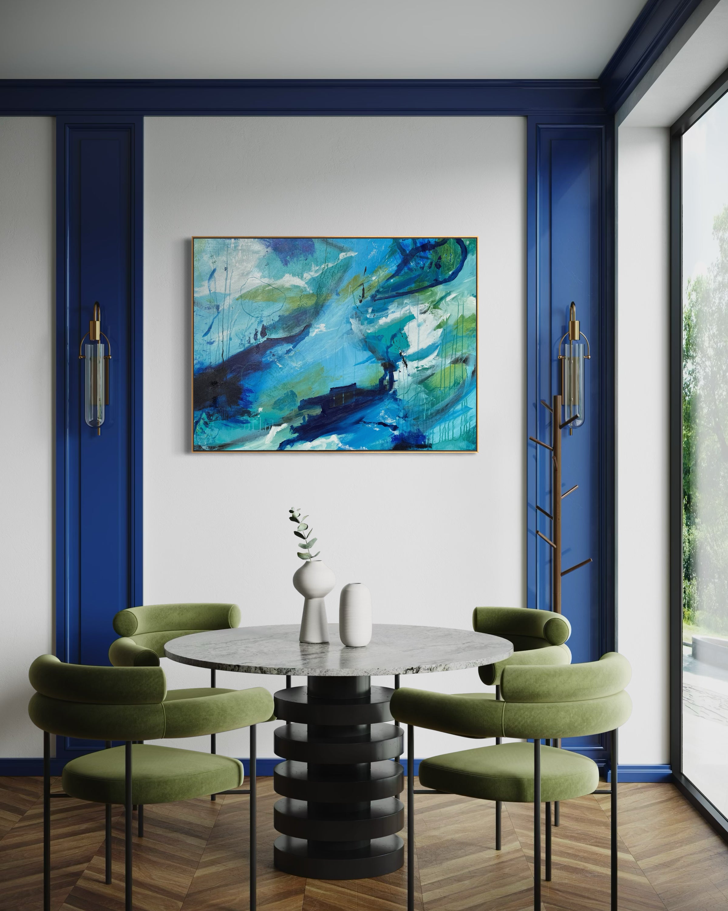 Brushed in Radiance  - Original | Abstract Series- 900