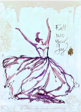 Fall Into Your Joy - Dancer Painting 1025