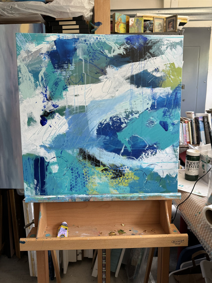 Deep Blue Reverie - Abstract Painting Series 901