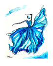 Wonderful Blue - Dancer Giclée Print - 1023