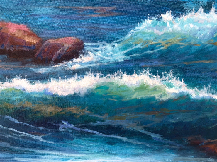 Illuminated waves and shadow waters- Seascape - 149