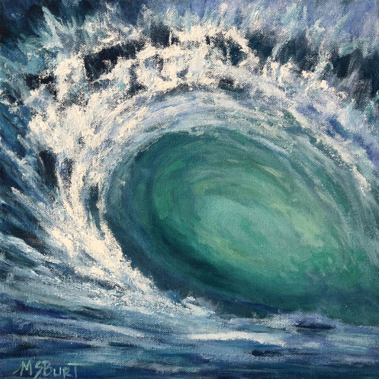 Green Room - Wave Painting 514