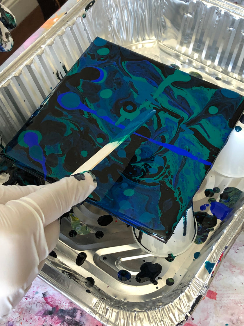 Abstract Acrylic Pour Painting Class