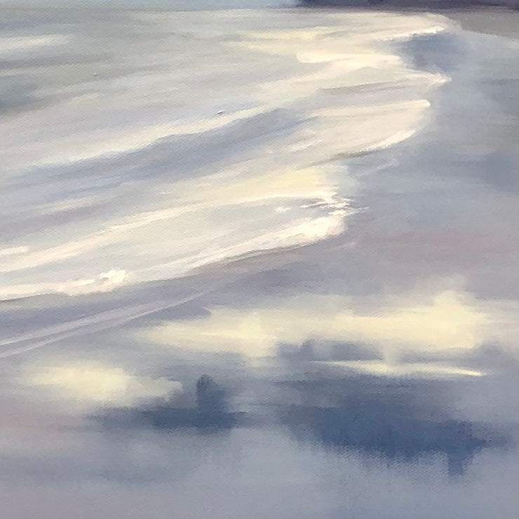 Winter Storm Refections  - Ethereal Seascape Painting - 158