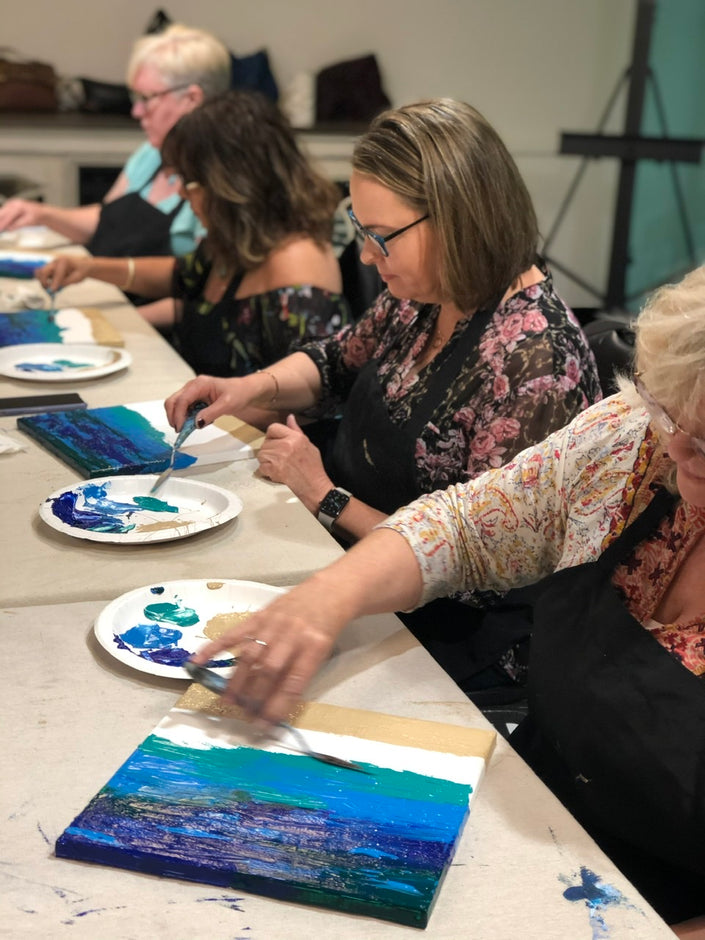 Abstract Seascape Painting Class