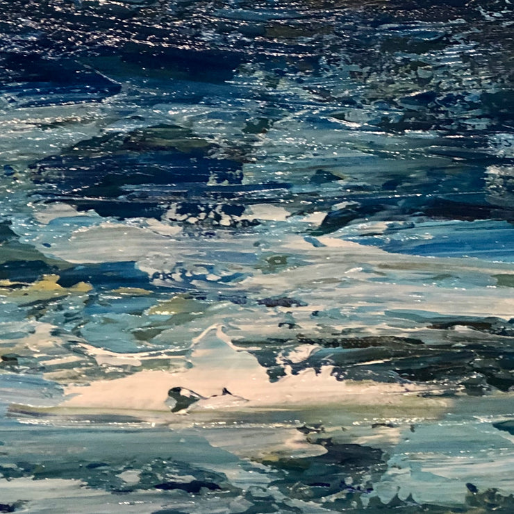 Palette Knife Stormy Seascape Painting - 138