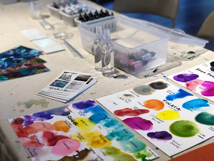 36] ALCOHOL INK : Getting Started - INFO - DEMOS - How to Use Alcohol Inks  for Beginners 