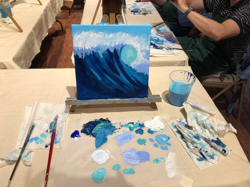 Wave Painting in Acrylic Class