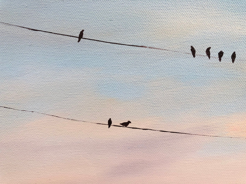Birds on a Wire - Wired Painting 101