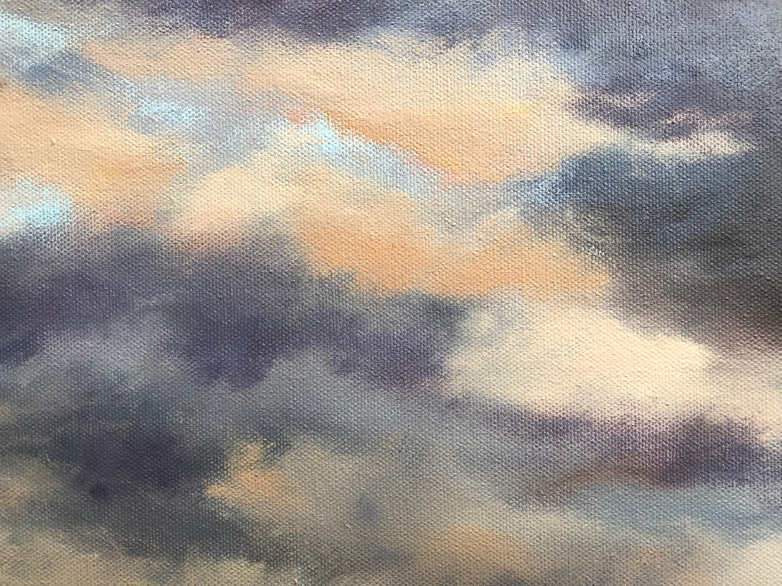 Aubergine Winter - Storm Painting 106