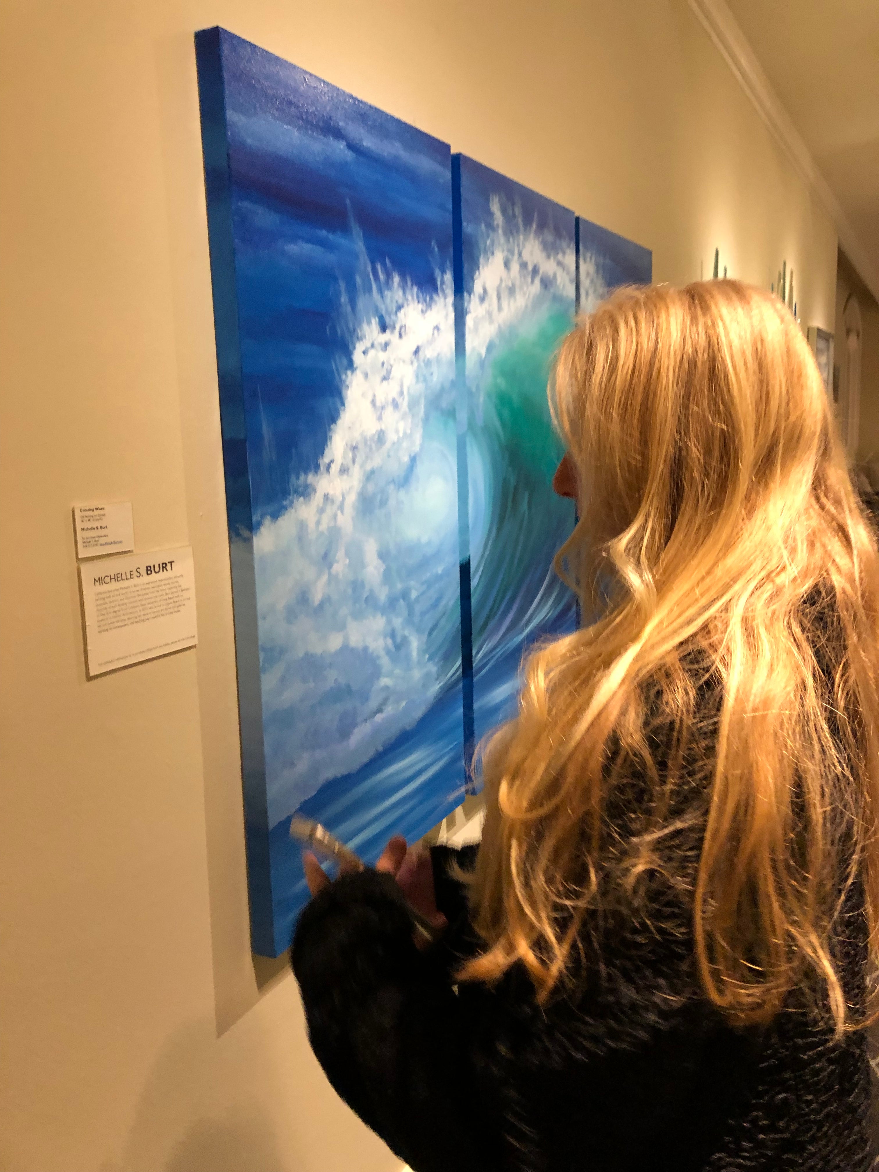 Wave Triptych Painting 525