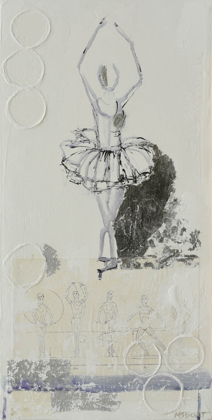Ballerina in Fifth Position - Dancer Painting 1003