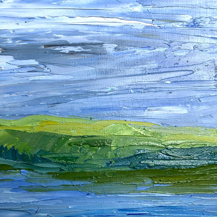 Palette Knife Newport Back Bay Painting - 139