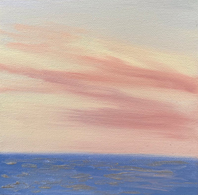 Soft Light  - Sunset Seascape Painting - 112
