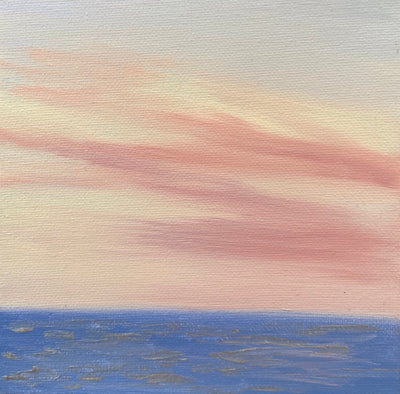 Soft Light  - Sunset Seascape Painting - 112