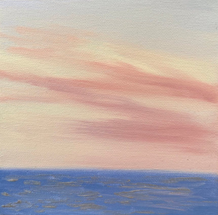 Soft Light  - Sunset Seascape Painting - 112