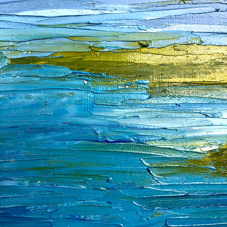 Palette Knife Newport Back Bay Painting - 139