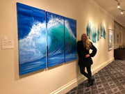 Wave Triptych Painting 525