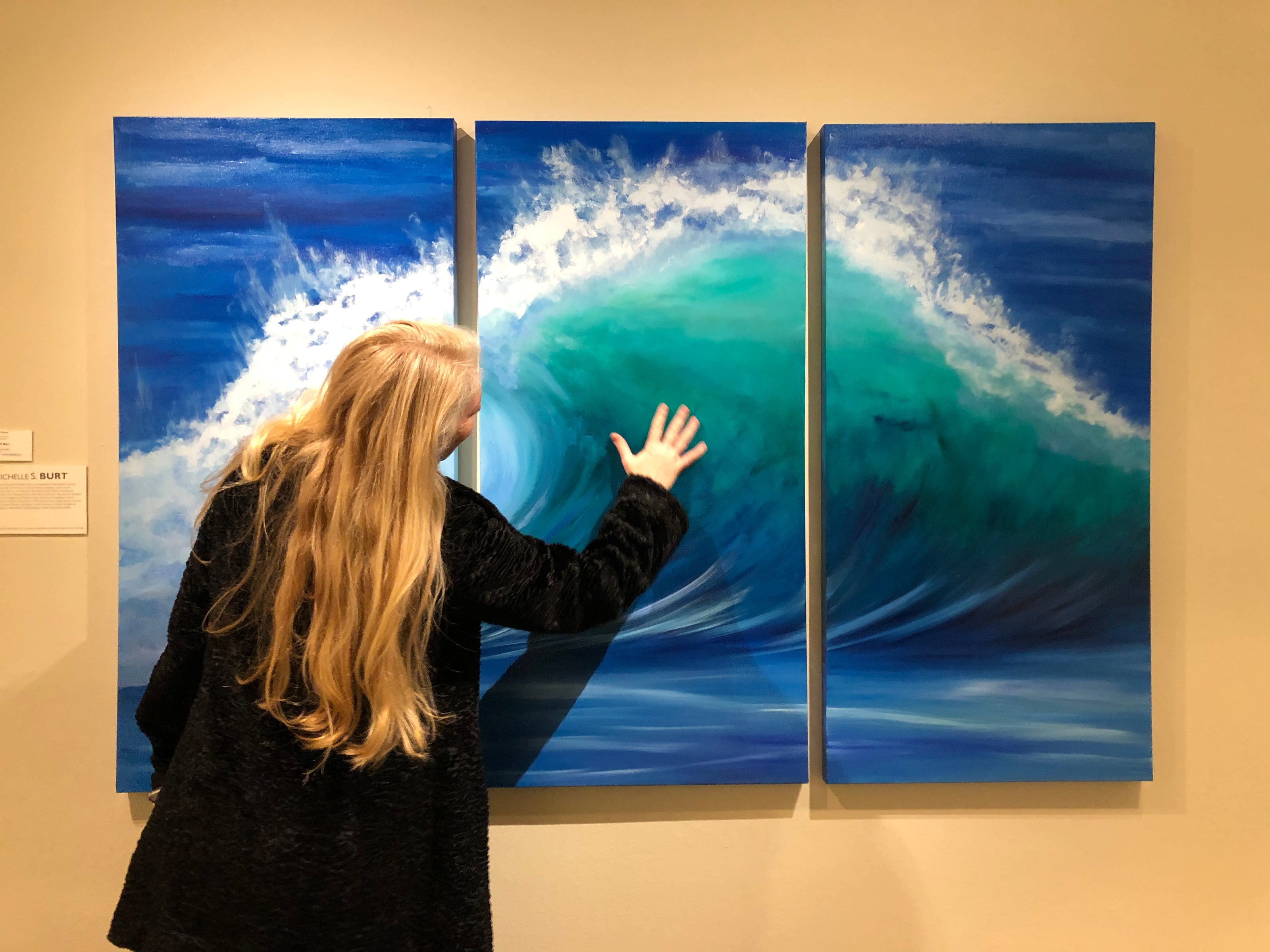 Wave Triptych Painting 525