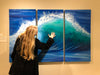 Wave Triptych Painting 525