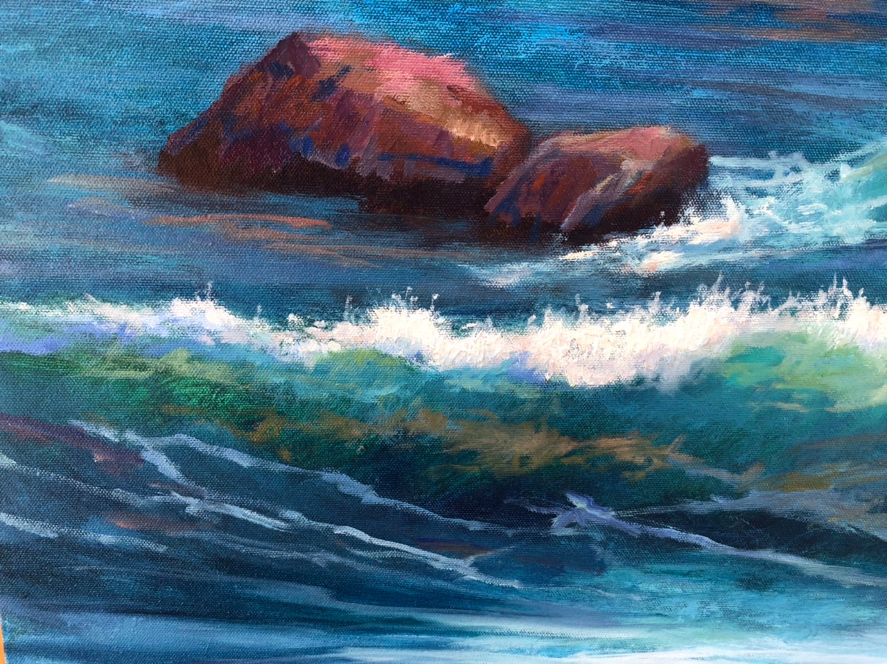 Illuminated waves and shadow waters- Seascape - 149