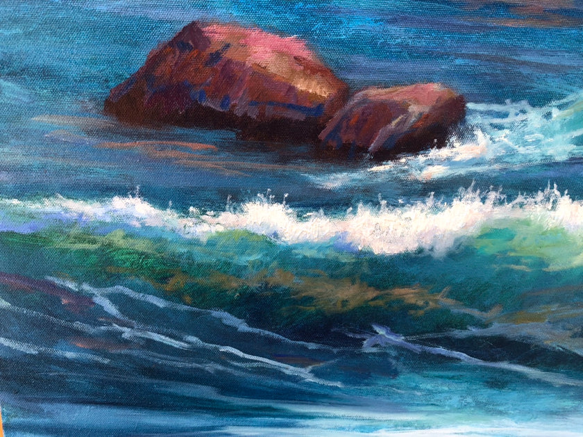 Illuminated waves and shadow waters- Seascape - 149