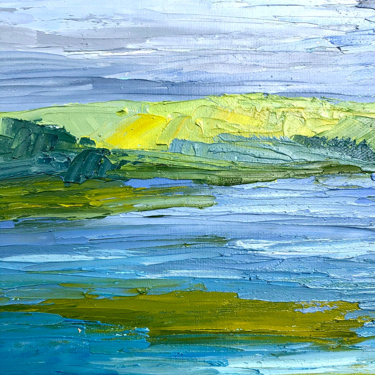 Palette Knife Newport Back Bay Painting - 139