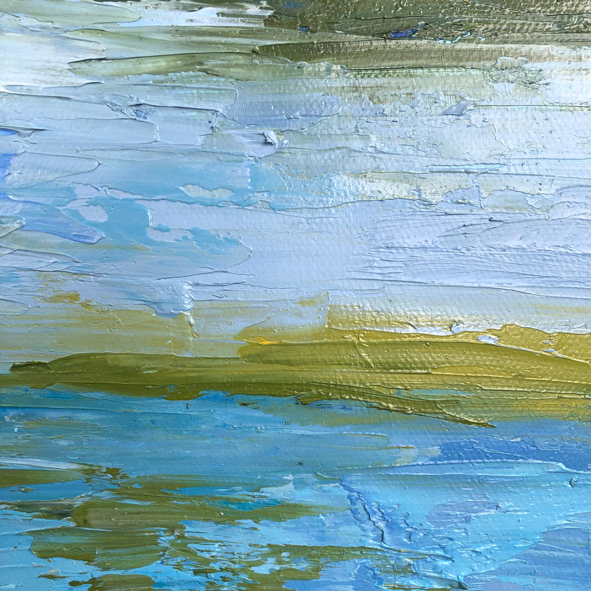 Palette Knife Newport Back Bay Painting - 140