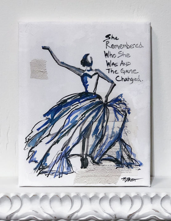 She Remembered - Blue Dancer Giclée Print - 1010